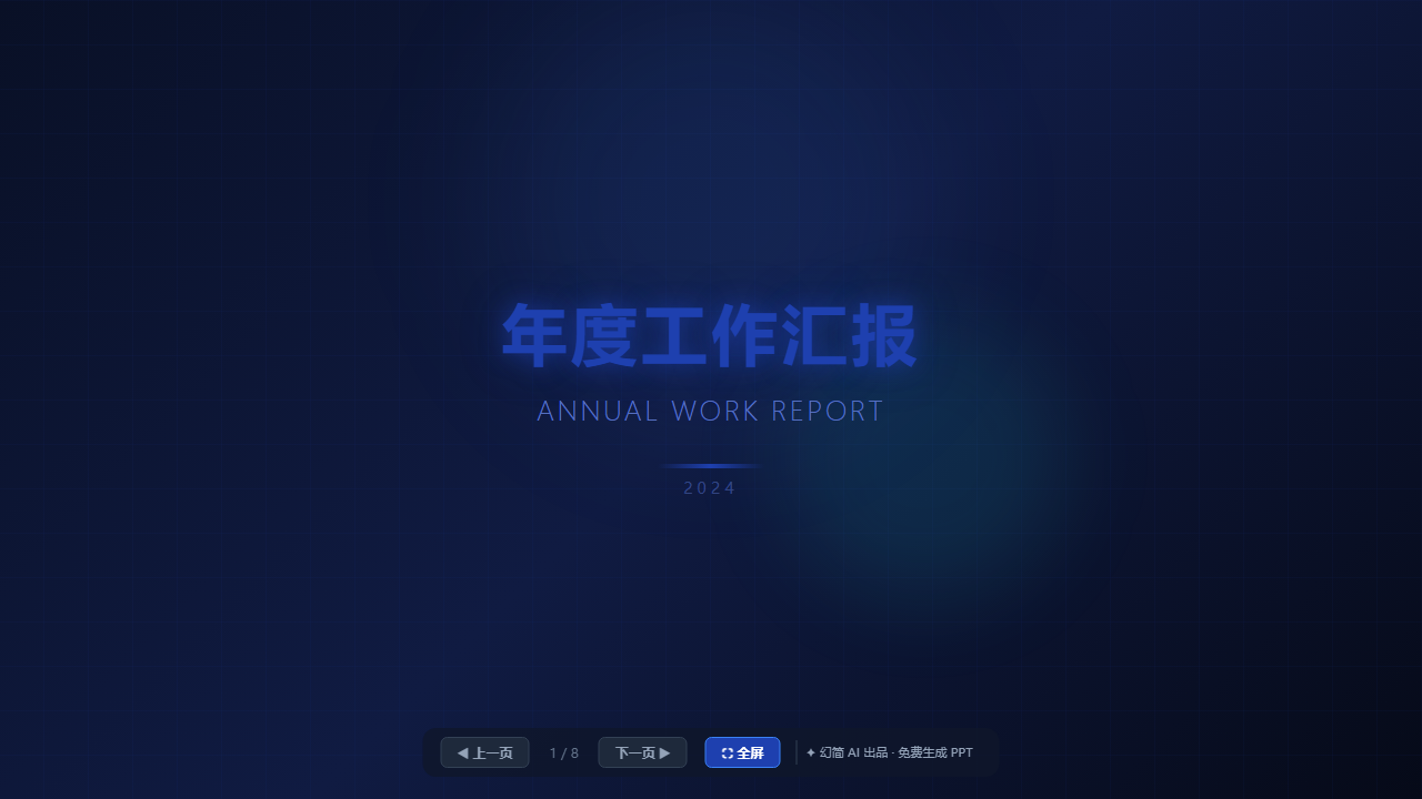 年终总结·蓝金商务风②